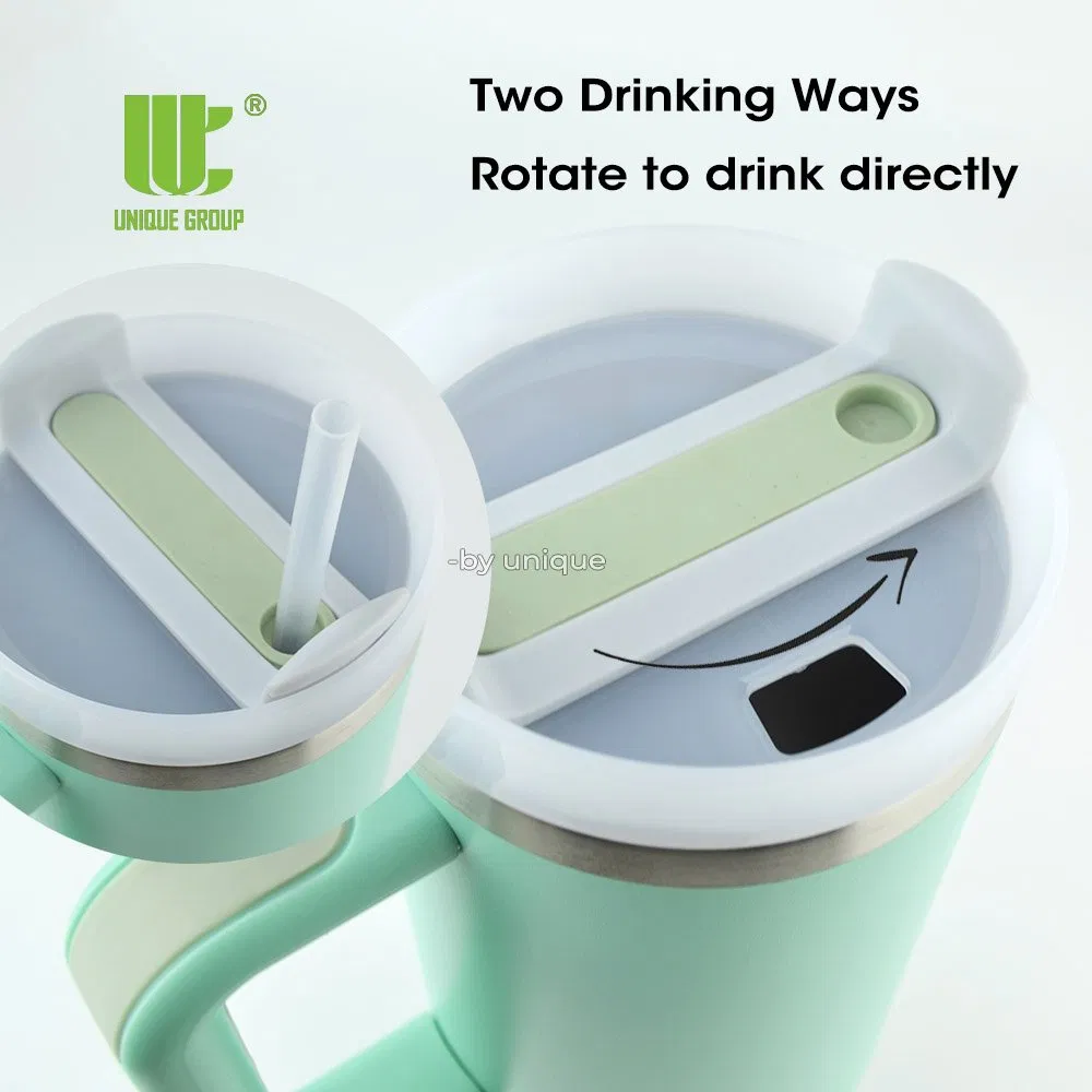 40oz Tumbler with Handle Stainless Steel Travel Mug for Iced Coffee Commute and Outdoor Use OEM