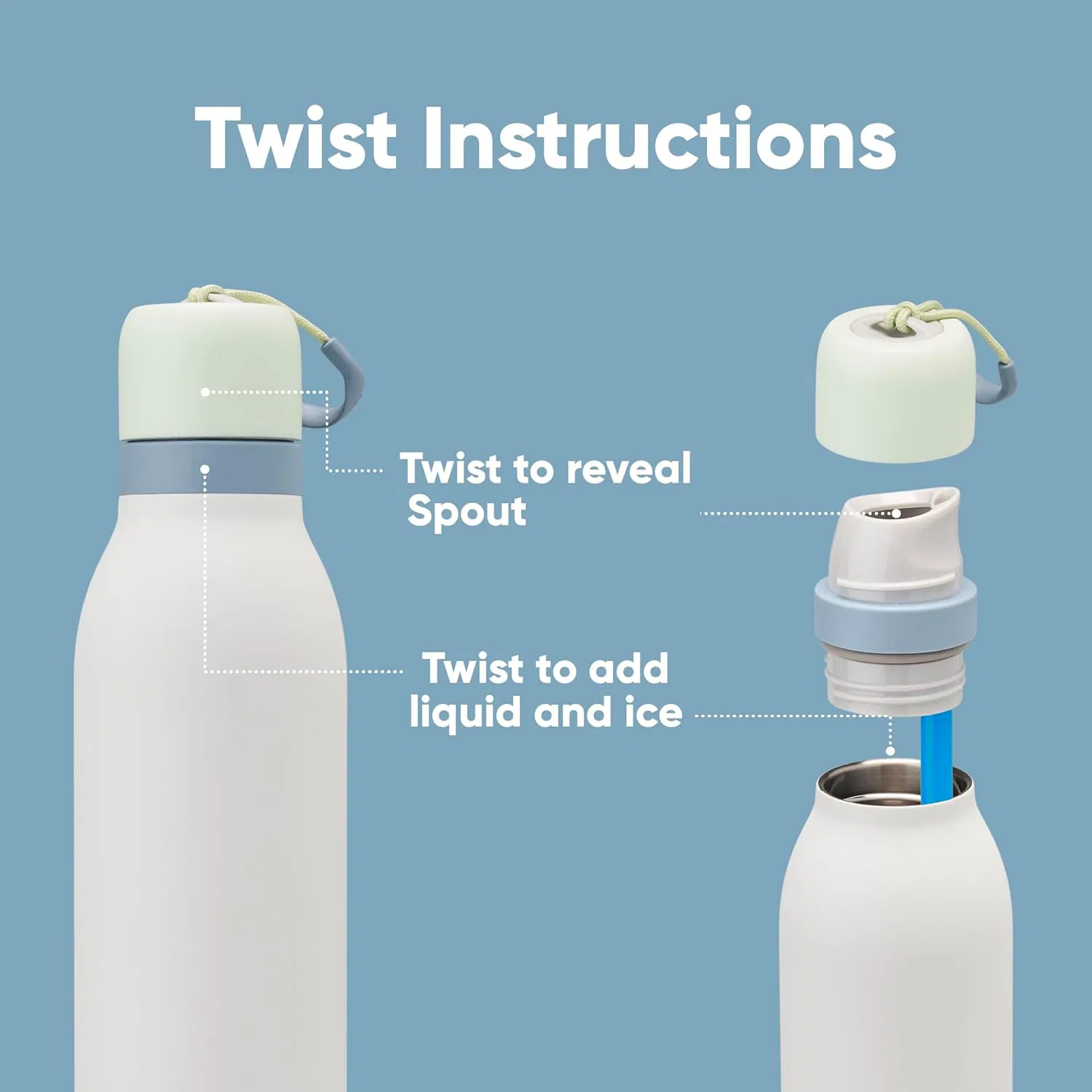 High Quality Stainless Steel Water Bottle Color Sports Tumbler Portable Handheld Vacuum Flask