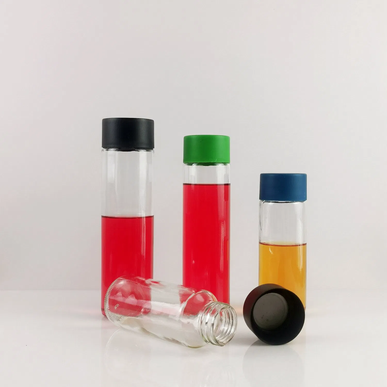 Custom Logo Glass Bottle for Mineral Water and Juice