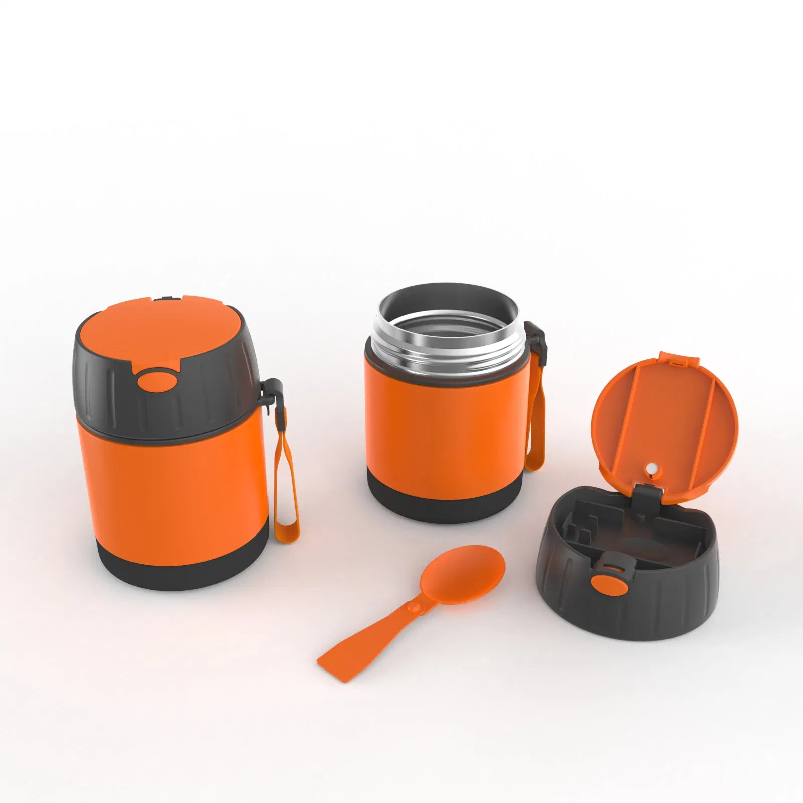 Aohea Obm ODM Stainless King Vacuum Insulated Food Jar with Spoon 16 Ounce Powder Blue 10 Ounce Stainless Steel Vacuum Insulated Kids Food Jar