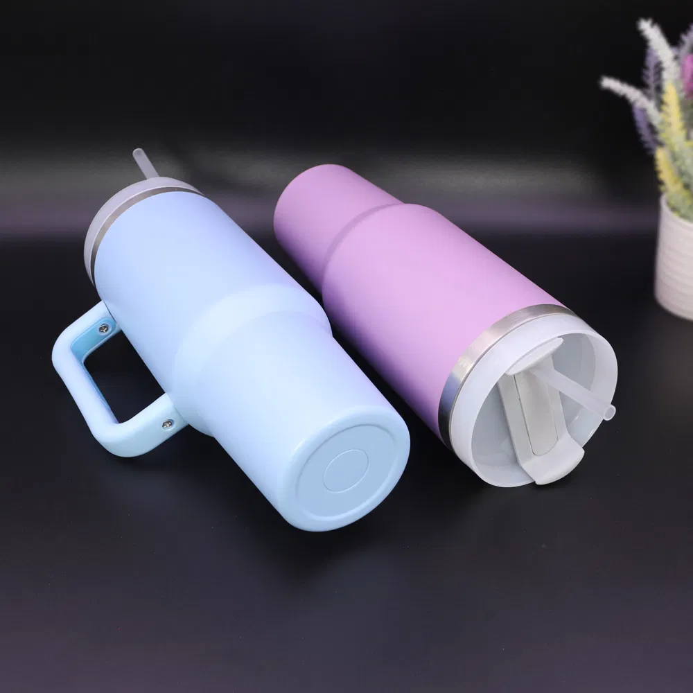 double walls custom 40OZ stainless steel water bottle sports vacuum flask tumbler