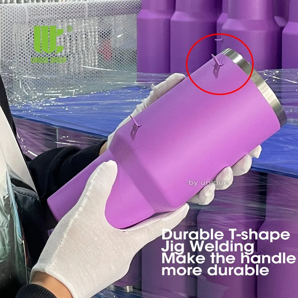 40oz Tumbler with Handle Stainless Steel Travel Mug for Iced Coffee Commute and Outdoor Use OEM