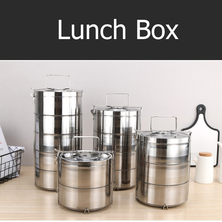Stainless Steel Box Thermal Stackable Lunch Box Insulated Bento Lunch Container