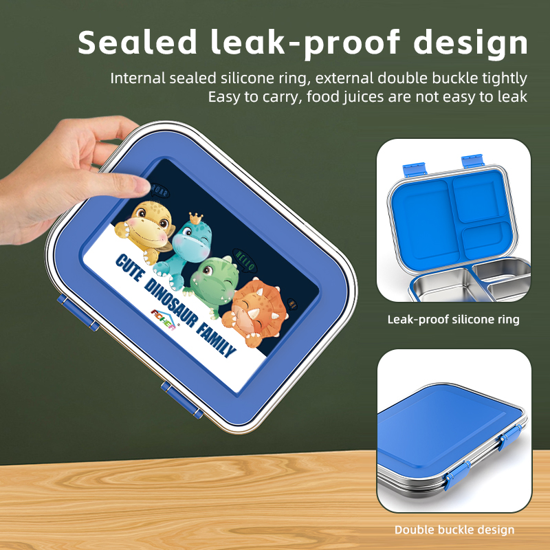 R Aohea Patented A2 18/8 Cpclfgbfda Stainless Steel Lunch Box Set Leakproof Food Containers Suitable for Snacks Fruit Cereal Soupsmealsbpafree S30400 SUS304 CF