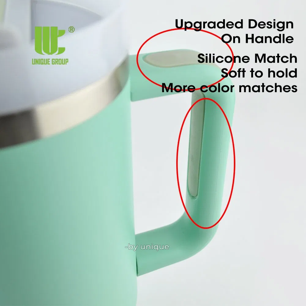 40oz Tumbler with Handle Stainless Steel Travel Mug for Iced Coffee Commute and Outdoor Use OEM