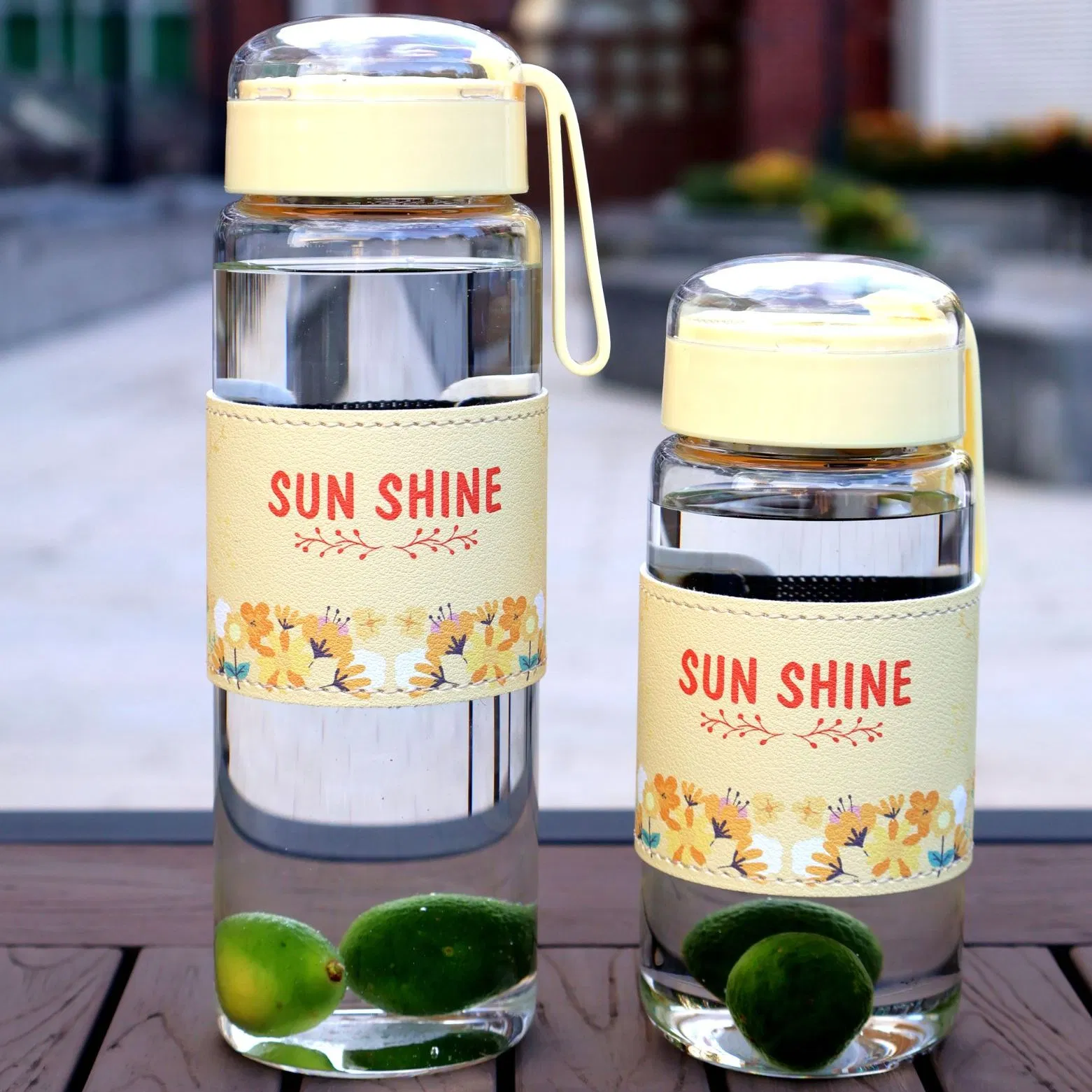 Cute Crystal Glass Water Bottle for Stylish Hydration