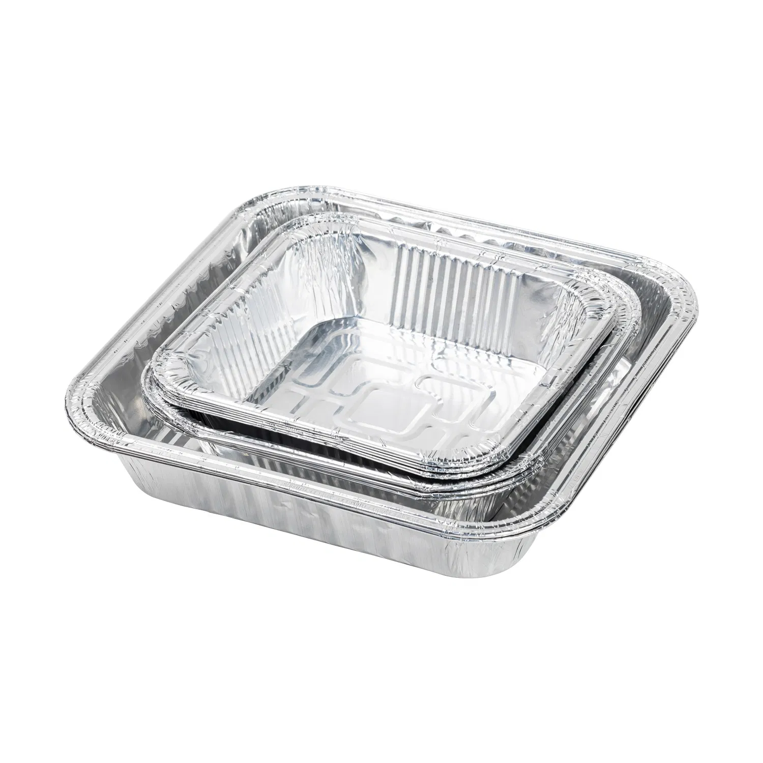 High-Quality Rectangular Aluminum Foil Thermal Lunch Box Food Container for Men