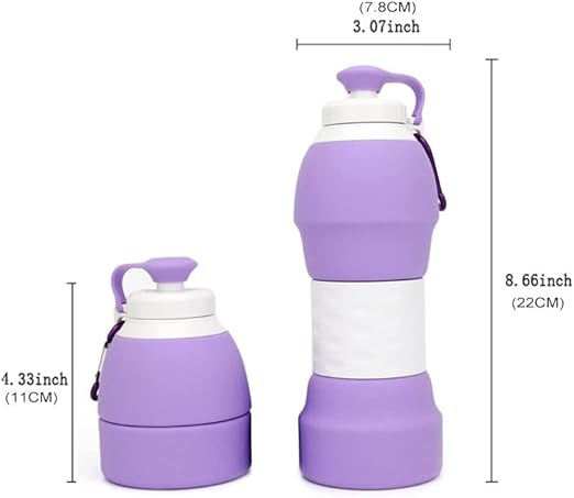 Portable Silicone Collapsible Water Bottle Foldable Sports Drinking Bottle Travel Ez16186