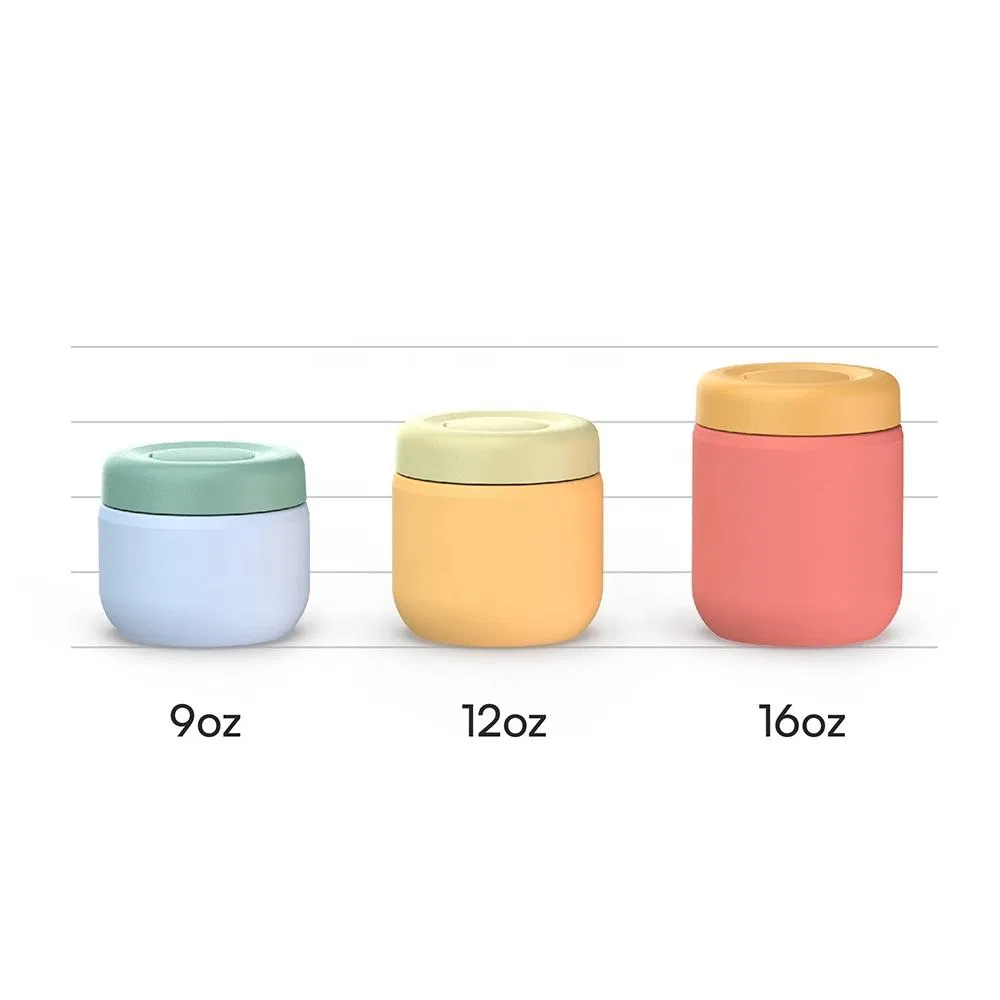 12oz 350ml Stainless Steel Insulated Thermal Food Flask Food Container Lunch Box