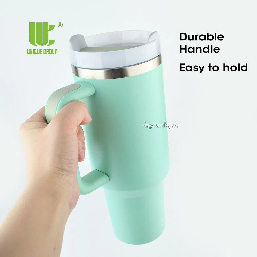 40oz Tumbler with Handle Stainless Steel Travel Mug for Iced Coffee Commute and Outdoor Use OEM