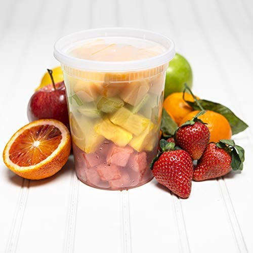 16/24/32oz Clear PP Soup Cup Deli Container Takeout Leakproof Disposable Food Storage Bowl with Lids