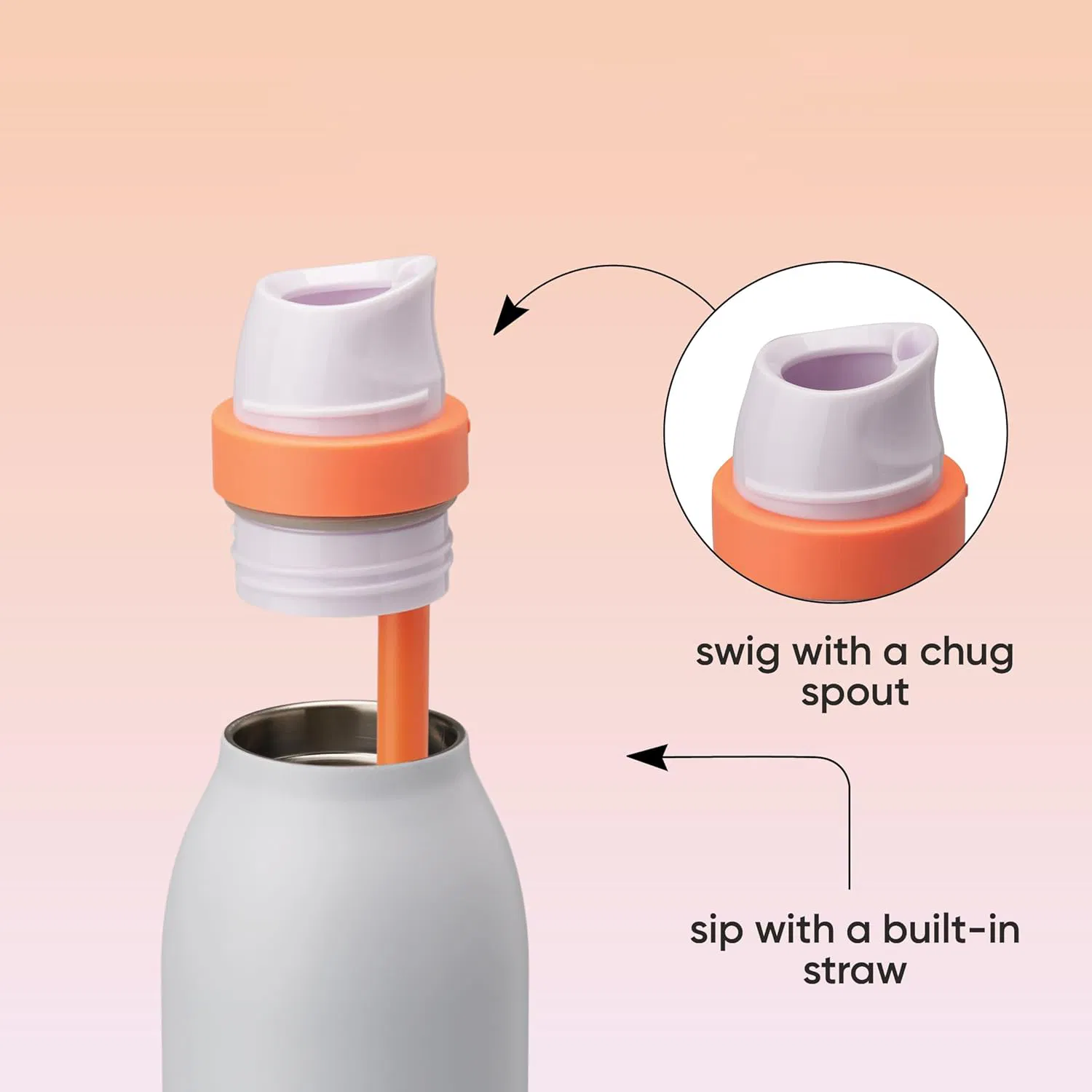 High Quality Stainless Steel Water Bottle Color Sports Tumbler Portable Handheld Vacuum Flask