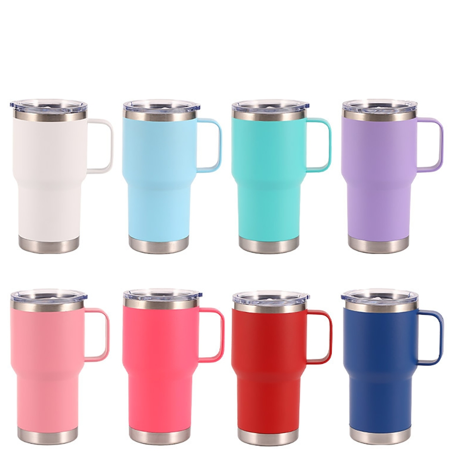 Custom Vacuum Insulated 30oz/40oz Travel Mug Flowstate Stainless Steel Tumbler with Straw