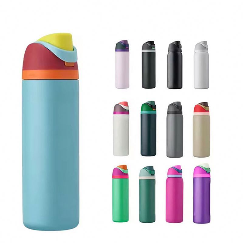 24-Oz Stainless Steel 304 Insulated Mugs with Straw for Sports and Travel BPA-Free Drink Cup for Business Gift Water Bottle