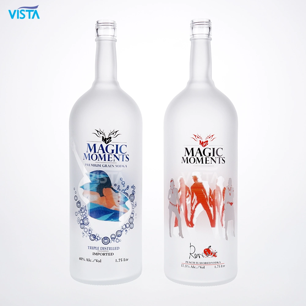 375ml 500ml 750ml 35cl 50cl 75cl High Flint Whisky Brandy Xo Vodka Teliqula Spirit Liquor Rum Wine Champange Glass Water Bottle for Cork Cap Screw Cap