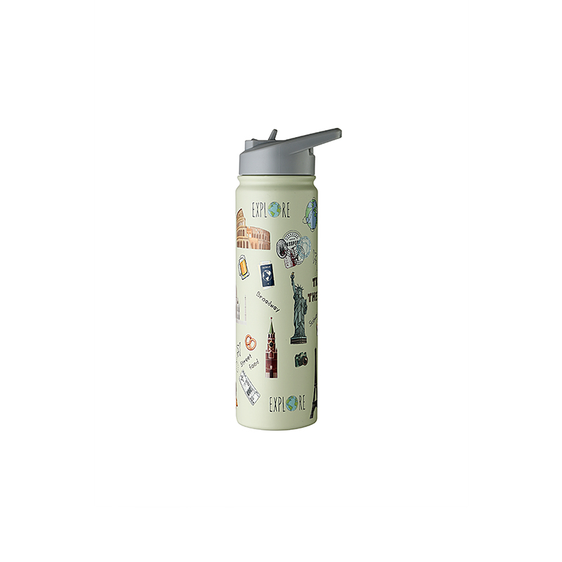 Personalized 304 Stainless Steel Wide Mouth Vacuum Insulated Sports Water Bottle