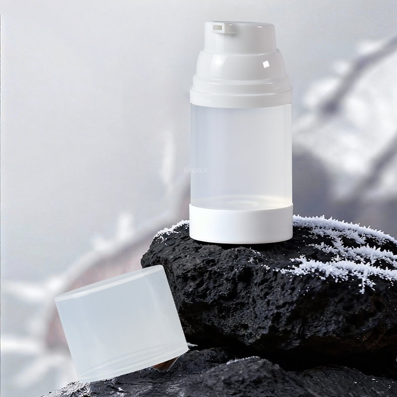 Portable Plastic Cosmetic Airless Serum Big Capacity Travel Distribution Bottle Vacuum Cream Lotion Pump Bottle by Kinpack
