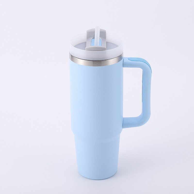 304 Stainless Steel Tumbler 40oz Bulk Sublimation Thermal Mug Vacuum Insulated Travel Cup with Handle and Lid