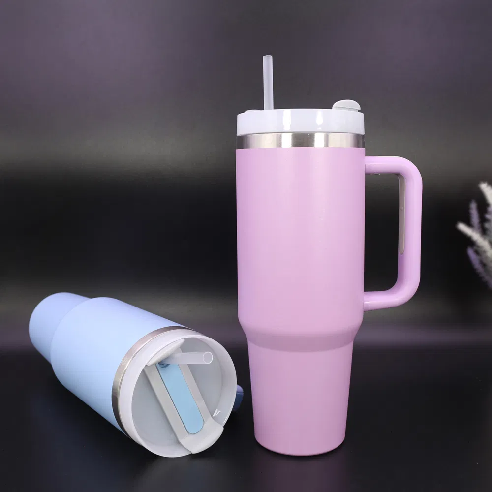 double walls custom 40OZ stainless steel water bottle sports vacuum flask tumbler