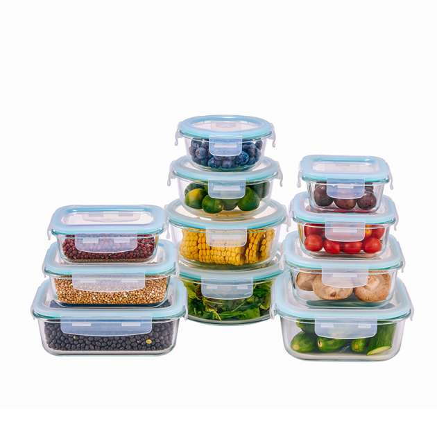 Glass Food Storage Containers with Airtight Snap-Locking Lids - BPA-Free, Leakproof &amp; Stackable, Food Containers, Storage Box, Hot Lunch Box with Great Price