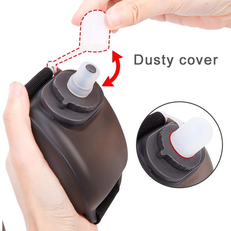Silicone Collapsible Water Bottle Leakproof Travel Bottle BPA Free