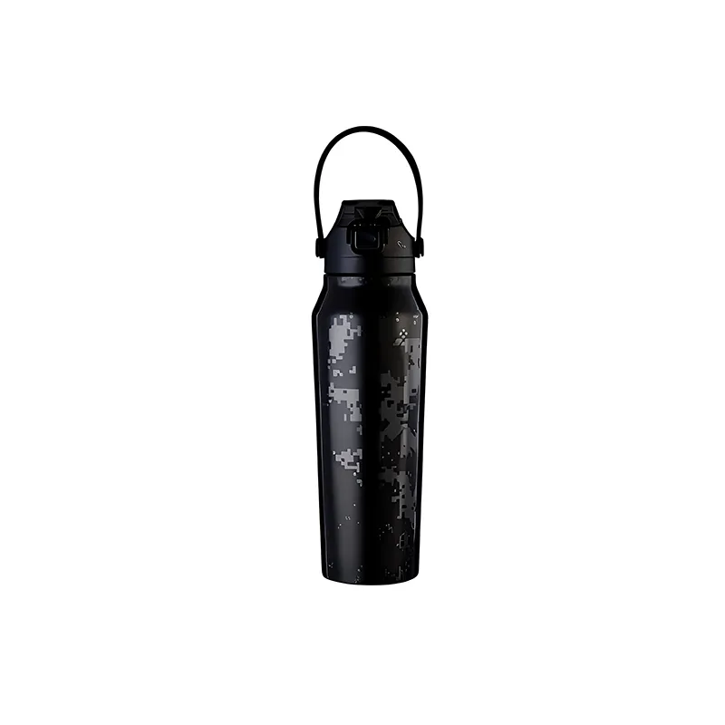 Square Vacuum Insulated Stainless Steel Gym Water Bottle