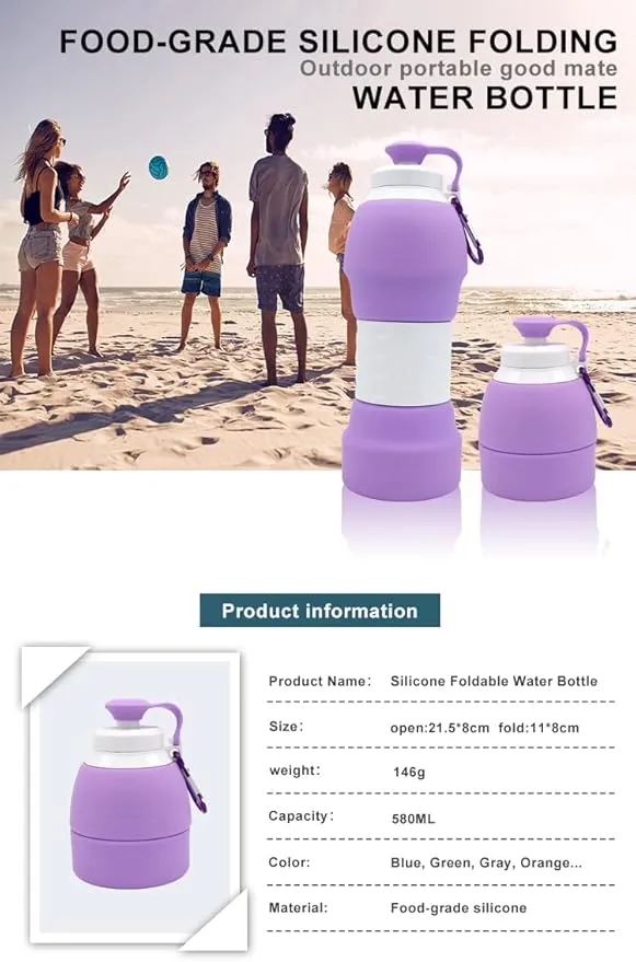 Silicone Collapsible Water Bottle 2