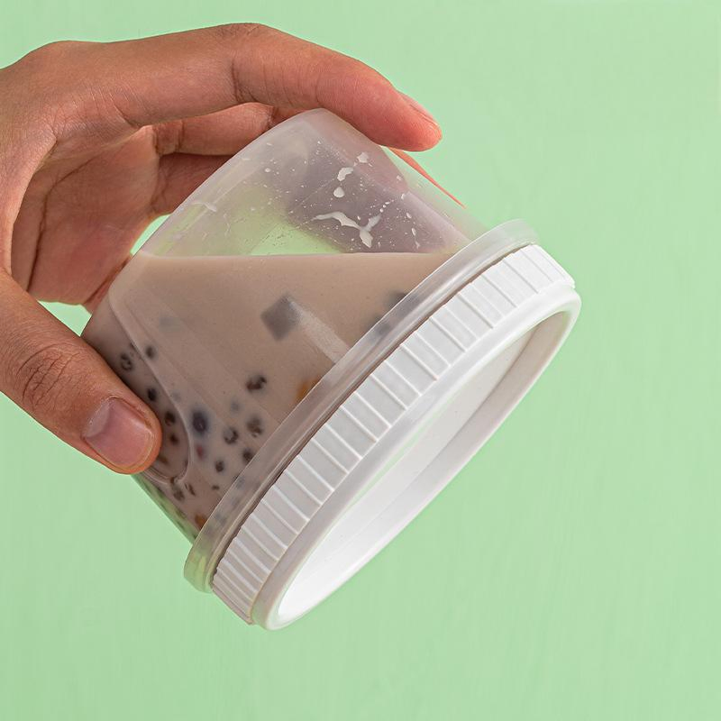 Color Leakproof and Airtight Stackable PP Plastic Food Storage Container with Screw Lid for Takeaway