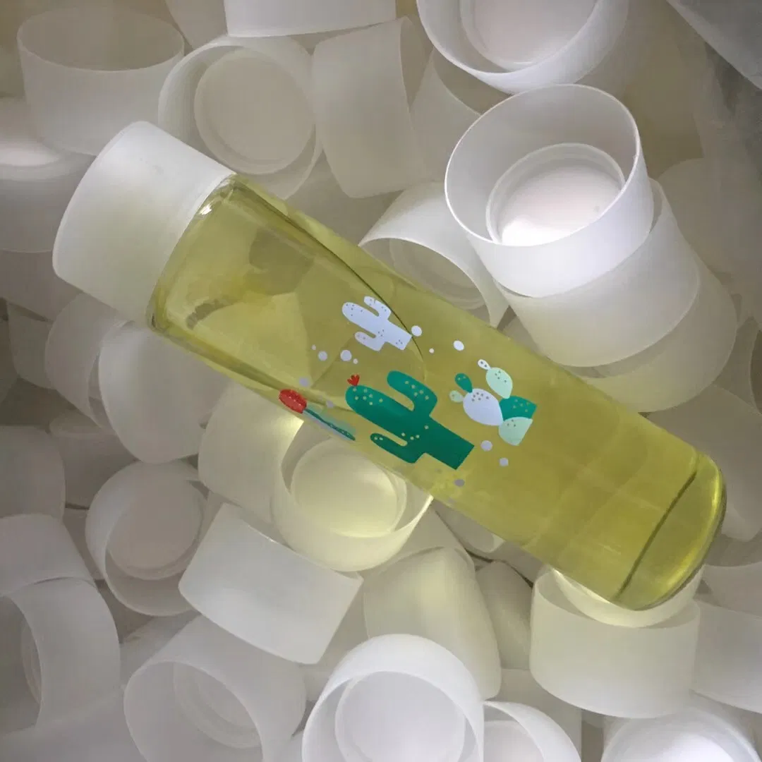 250ml 300ml 400ml 500ml 800ml Customized Voss Shape Beverage Glass Water Bottle with Plastic Screw Cap