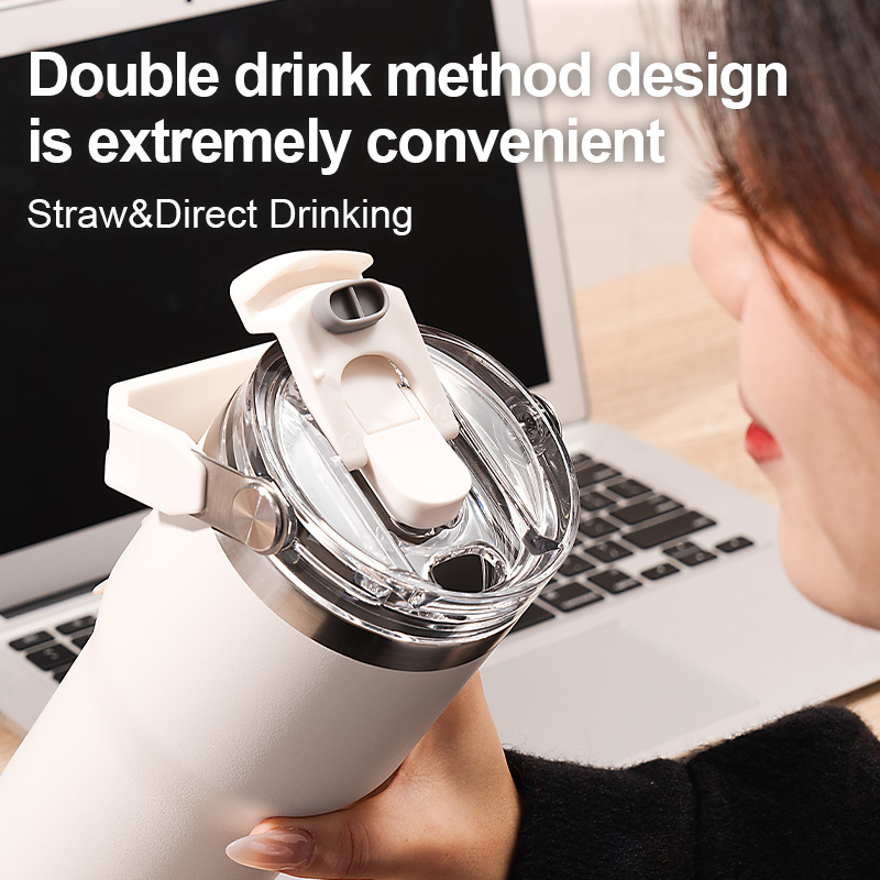 Diller Stainless Steel Vacuum Flask Thermal Cup Travel Mug Outdoor Insulated Tumbler