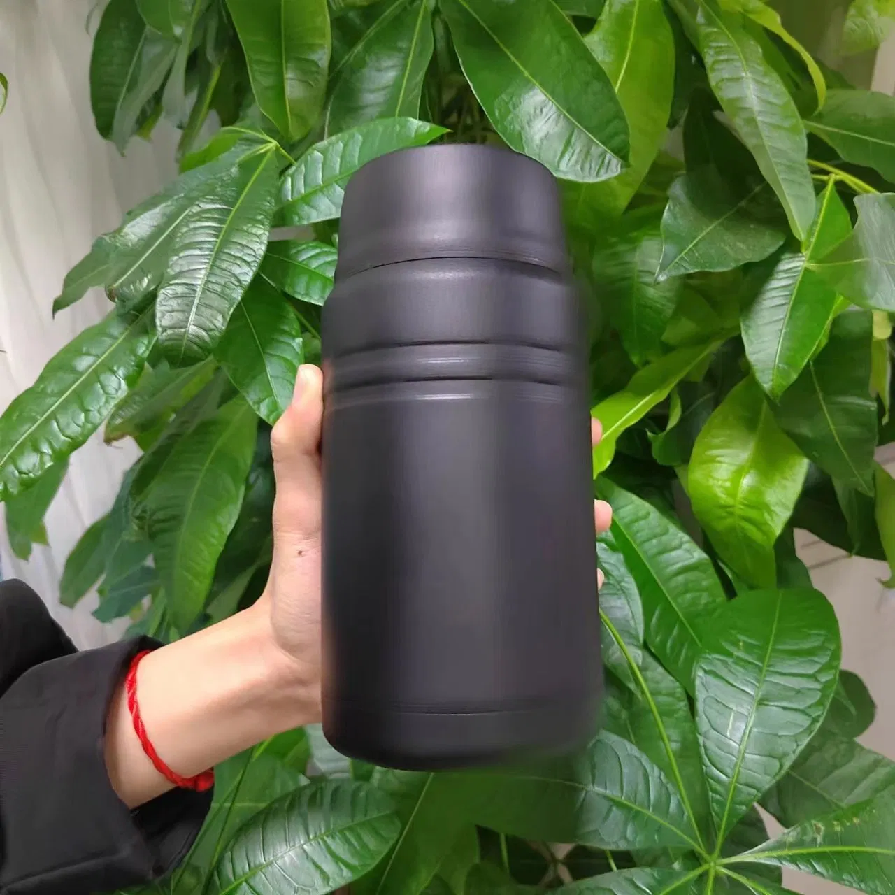 Food Thermo Containers Straight Shape Stainless Steel Thermal Lunch Box Hot Food Flask Vacuum with Handle