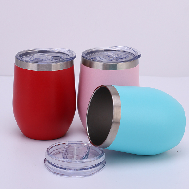 High Quality 12oz Stainless Steel Coffee Mug Wine Tumbler in Powder Coating