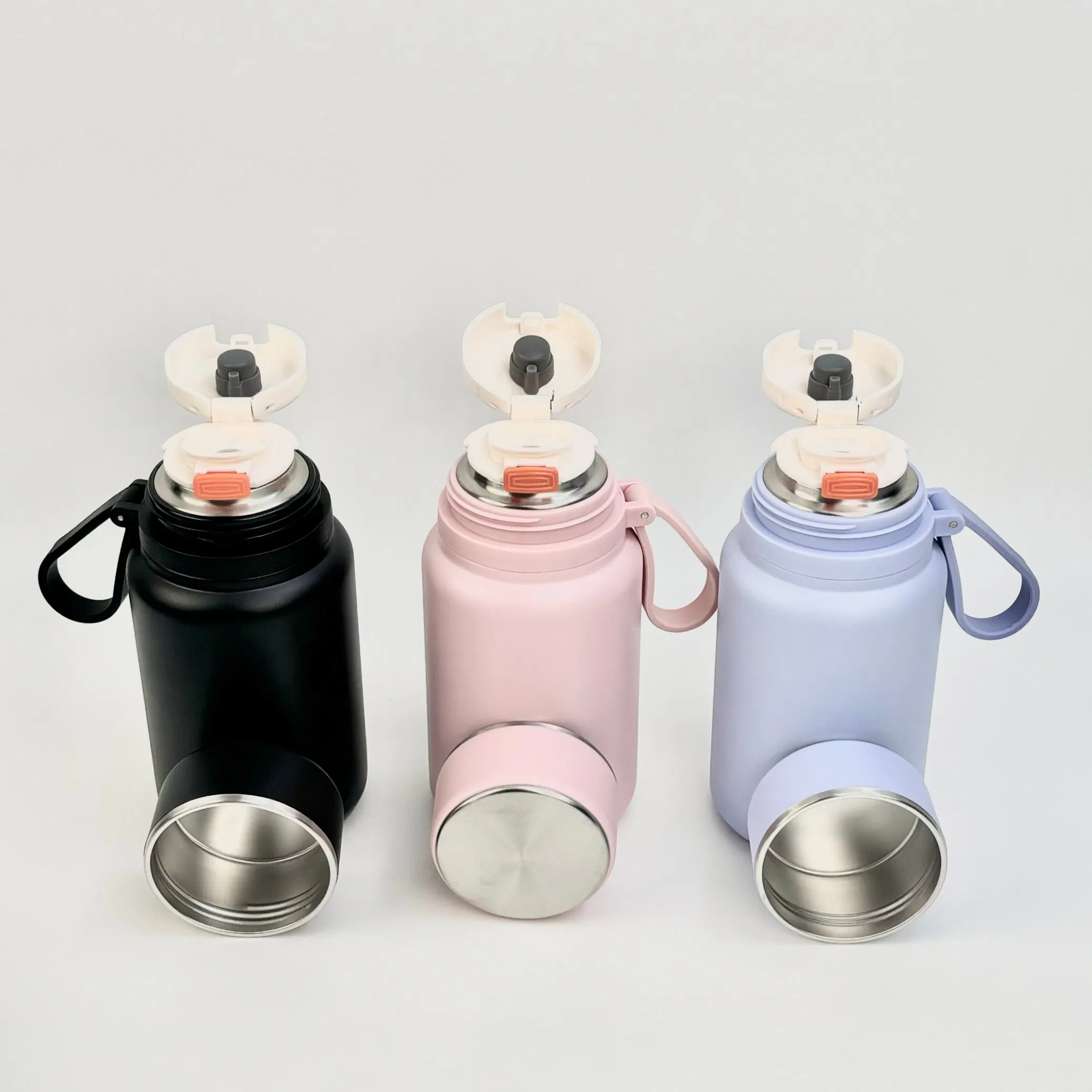 Cup Lid Stainless Steel Insulated Vacuum Flask 650ml 850ml Large Capacity School Kids Adults Thermal Bottle with Customized Logo