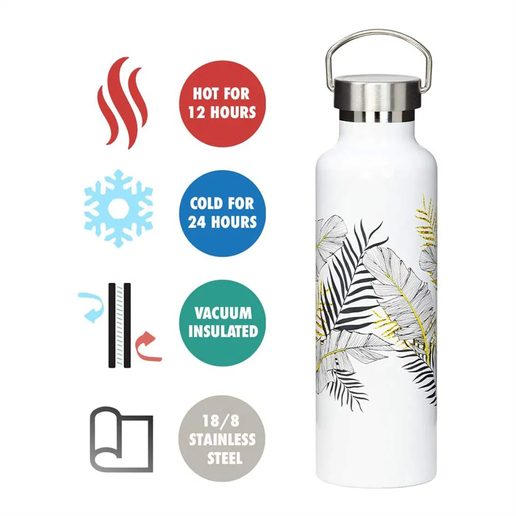 Low MOQ Customized Logo Travel Stainless Steel Thermos Water Bottle