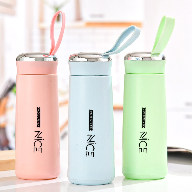 New Nice Glass Liner Creative Water Bottle Simple Department Store Student Bottle Advertising Gift Glass Drinking Bottle