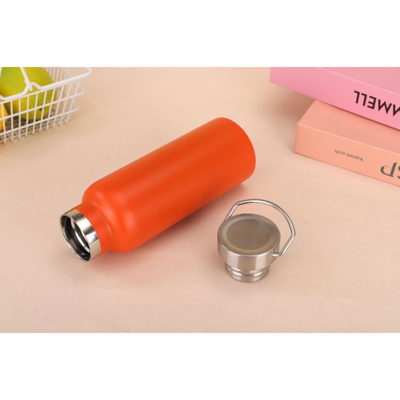 Portable 350ml 500ml 600ml 750ml 1000ml Wide Mouth Sublimation Blank Vacuum Sport Water Bottle with Lid