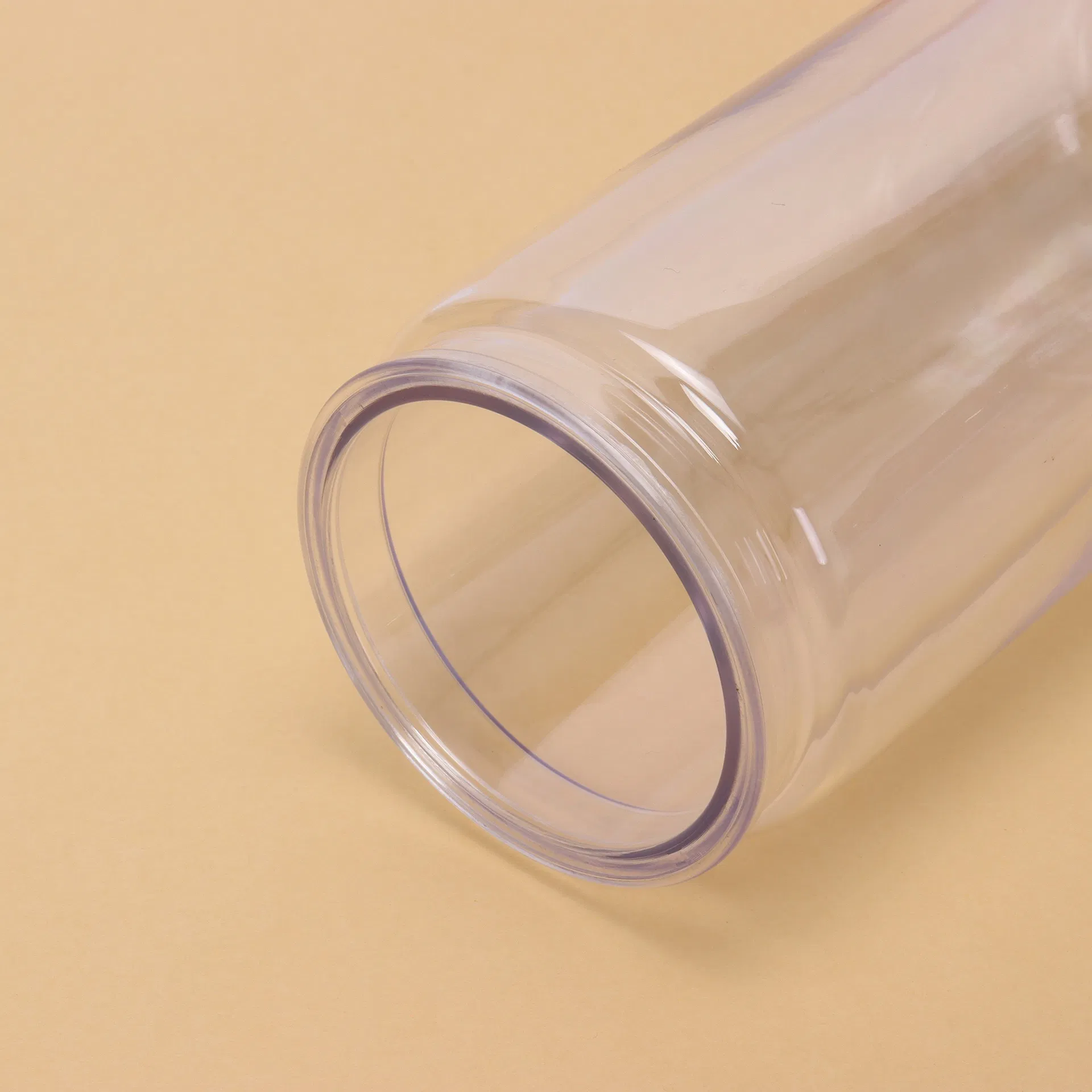 Pre-Drilled Tumblers Double Wall Snow Globe Coffee Cups with Colorful Lid and Straw 16oz Plastic Can Snow Globe Tumbler