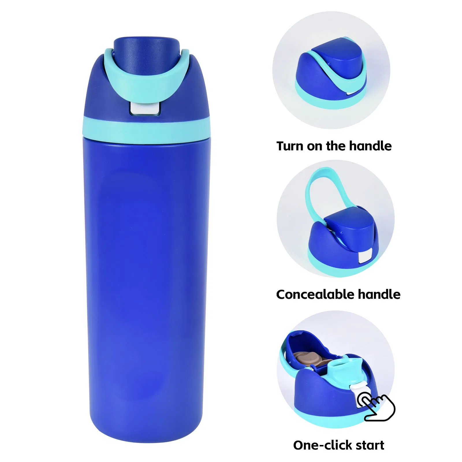 Aohea Eco-Friendly BPA Free Thermal Vacuum Stainless Steel Insulated Water Bottle with Lid