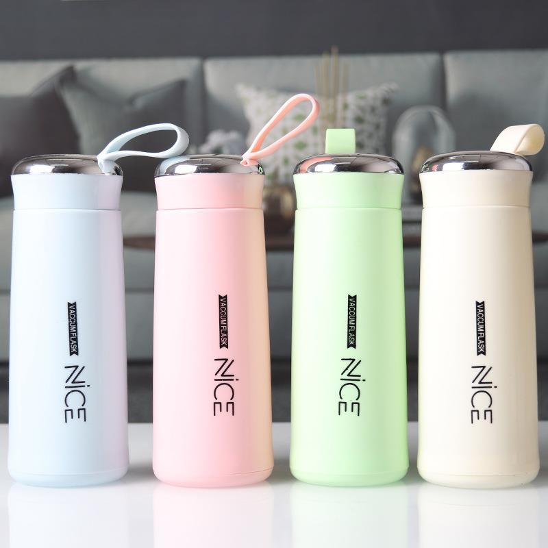 New Nice Glass Liner Creative Water Bottle Simple Department Store Student Bottle Advertising Gift Glass Drinking Bottle