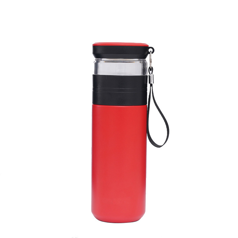 Business Thermos Cup 500ml Double Walled Stainless Steel Vacuum Insulated Thermal Flask with Tea Infuser