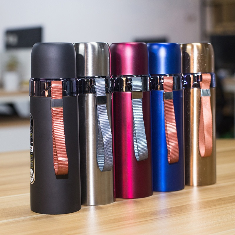 Whosale 304 Stainless Steel Vacuum Cup Outdoor Sports Water Bottle Vacuum Flask Printed Logo