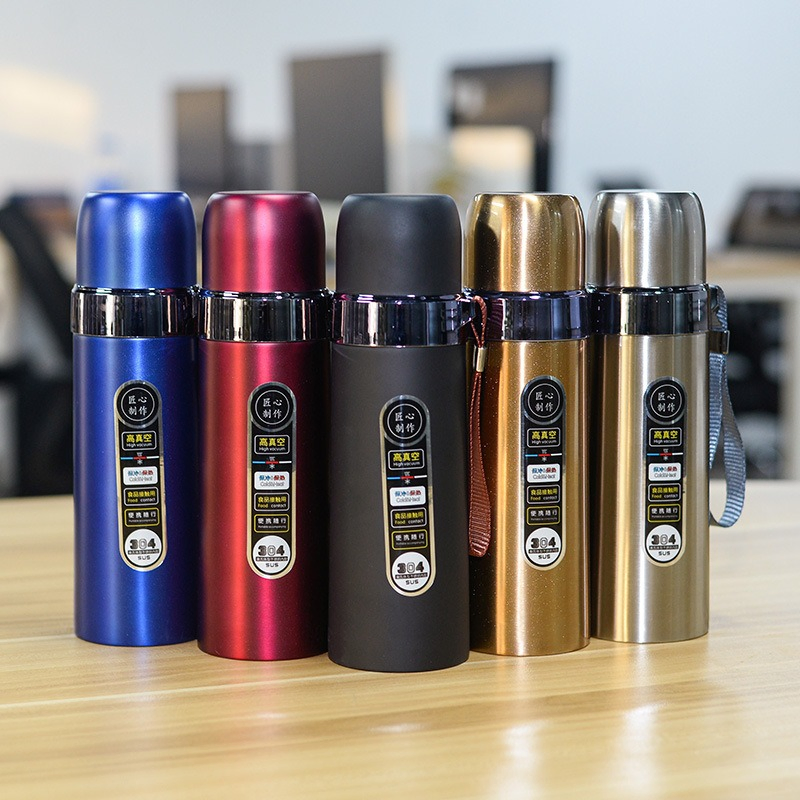 Whosale 304 Stainless Steel Vacuum Cup Outdoor Sports Water Bottle Vacuum Flask Printed Logo