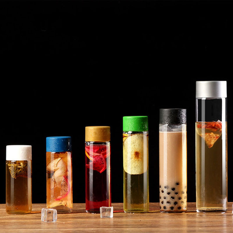 Custom Logo Glass Bottle for Mineral Water and Juice