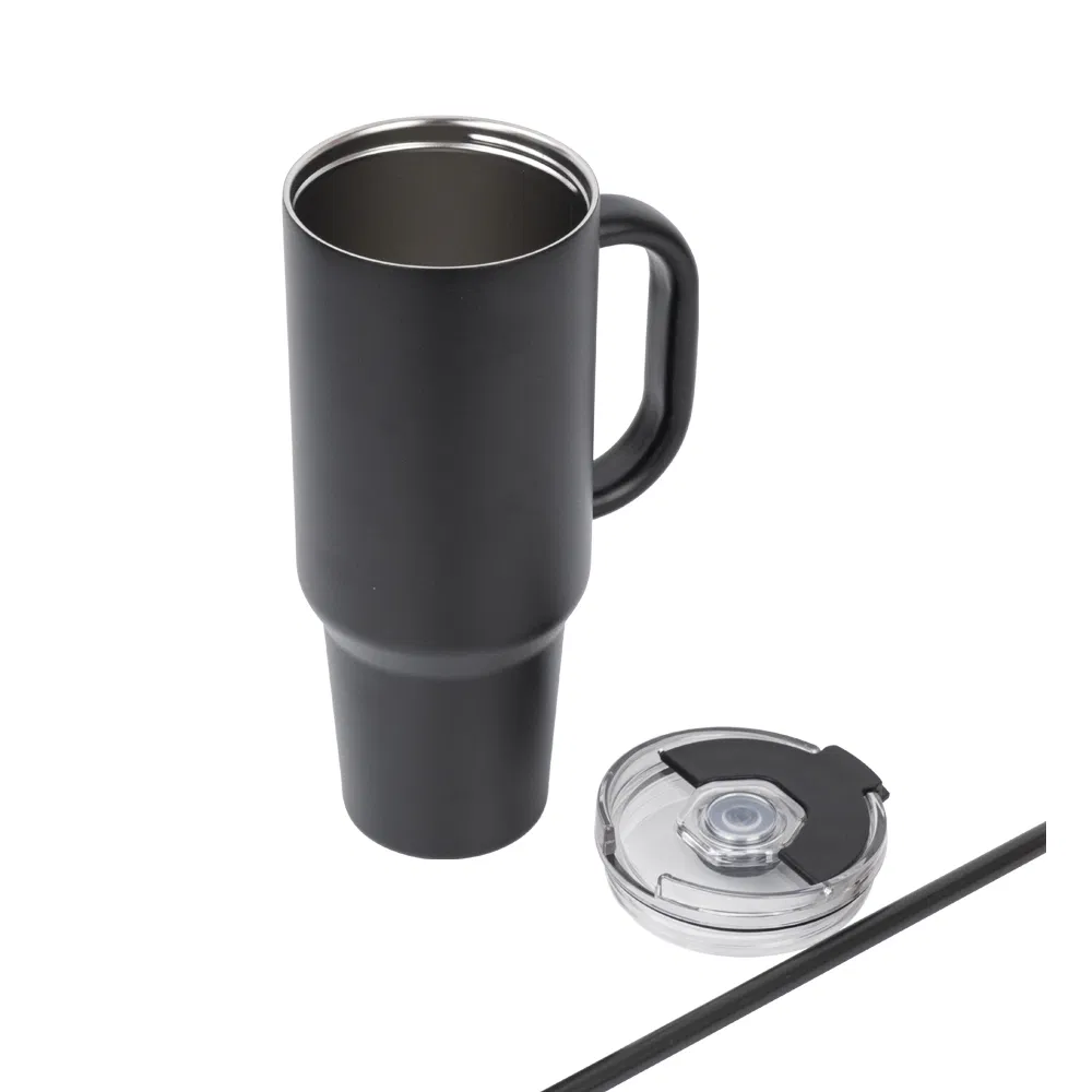 40 Oz Double Wall Stainless Steel Insulated Vacuum Travel Sublimation Coffee Tumbler with Handle