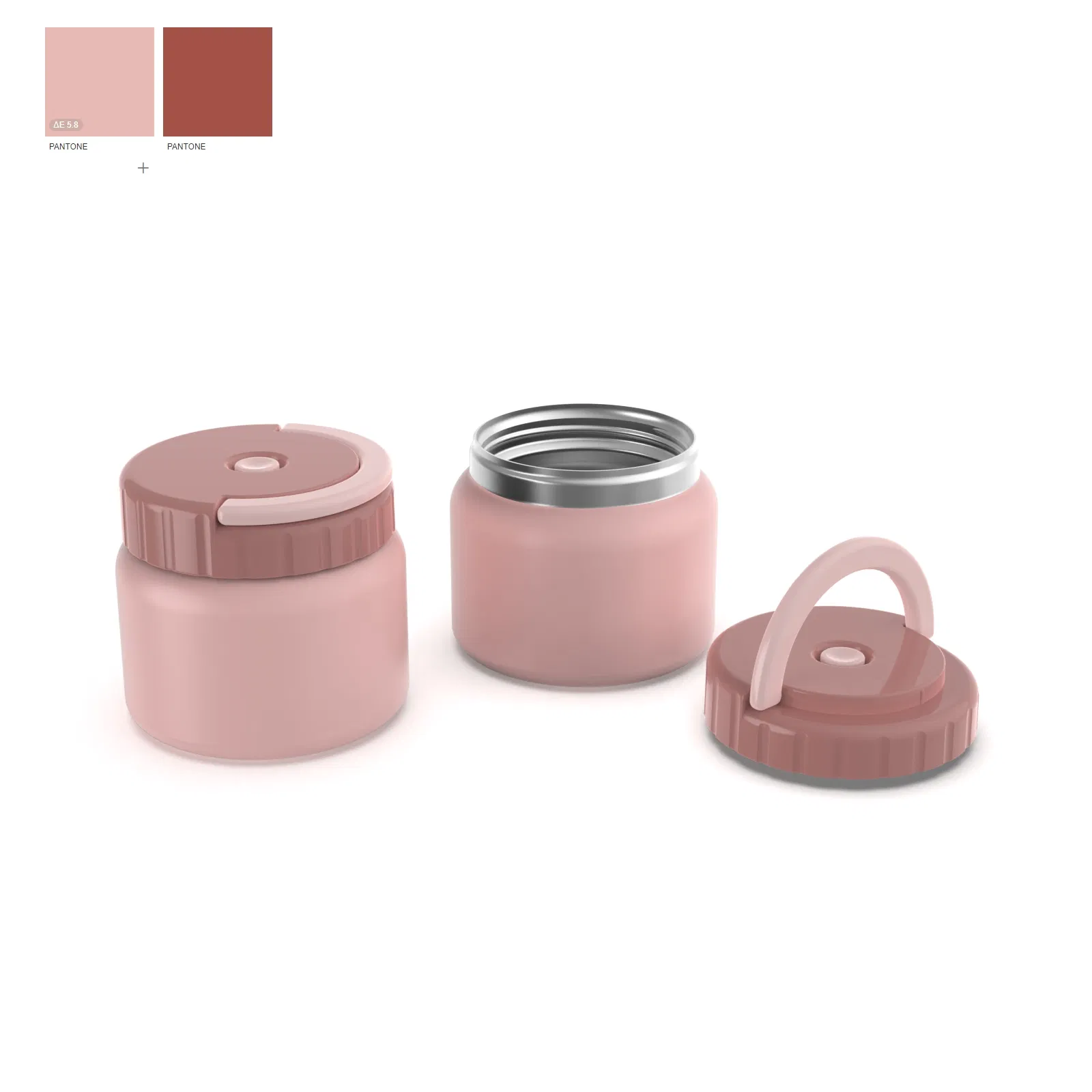 Aohea Obm ODM Stainless Steel Food Jar Double Wall Vacuum Sealed Insulated Food Storage Container with Carry Handle Lid 16 Ounce Deep Blue