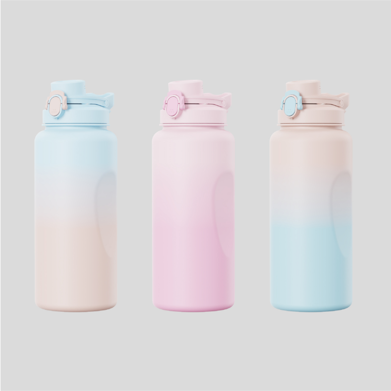 Stylish Plastic Water Bottle with Personalized Logo Printing Options