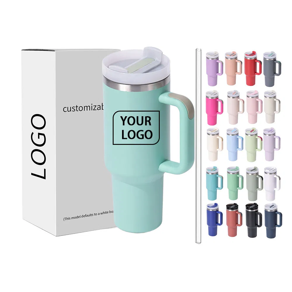 40 oz Tumbler with Handle Double Wall Vacuum Insulated 304 Stainless Steel Hot Selling 40 oz Camping Classic Mugs Mug Tumbler
