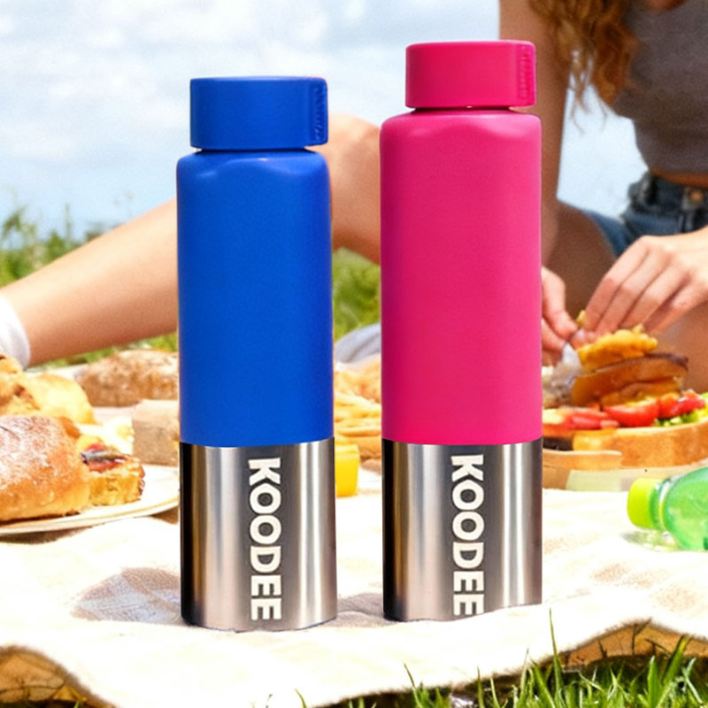 Square Shape Stainless Steel Sport Water Bottle 500ml
