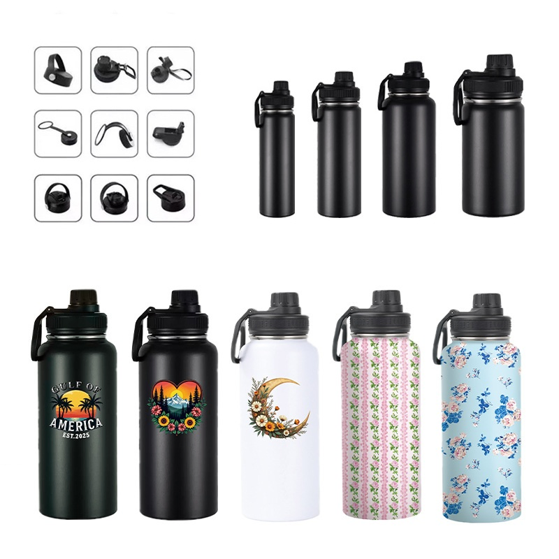 18/8 Stainless Steel Thermos Heat Insulated Coffee Cup Mug BPA Free Leak Proof Sports Reusable Double Wall Keep Hot Cold Vacuum Flask Water Bottle FDA LFGB