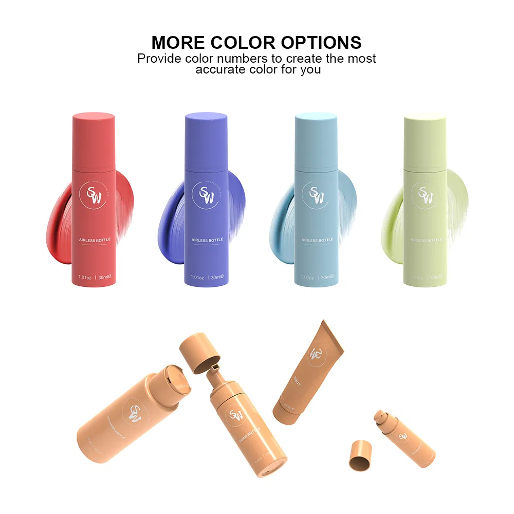 Portable Airless Lotion Plastic Bottle with Pump Spray 30ml Empty Vacuum Skincare Container